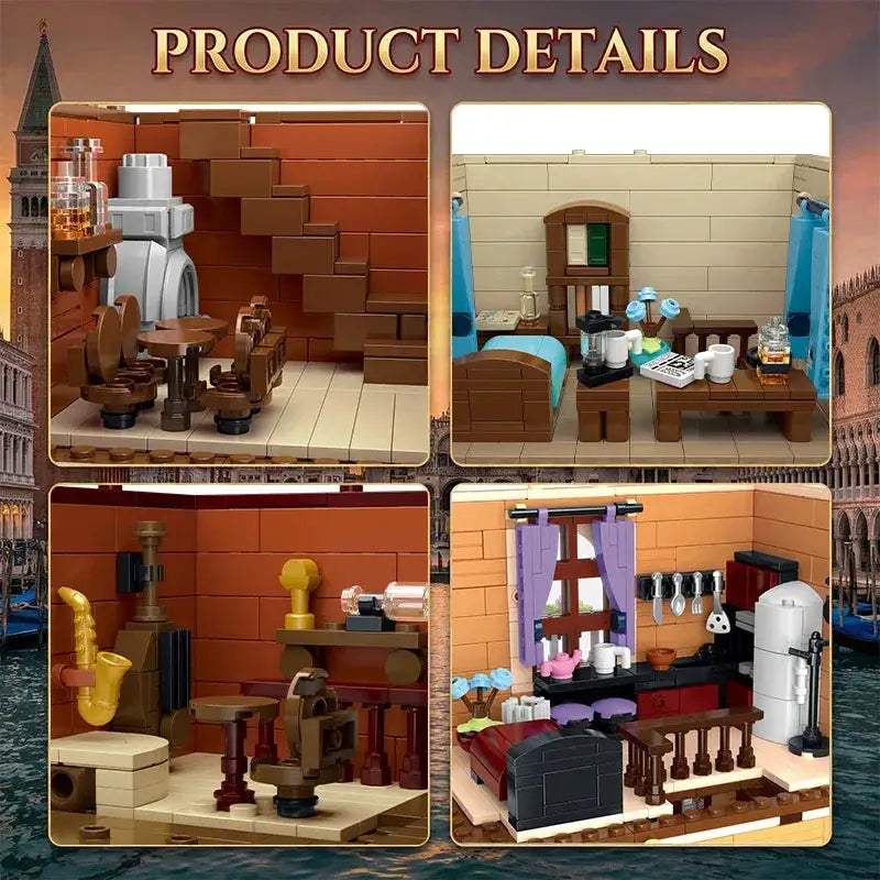 LEGO Compatible Venice LED Architecture Block Set For City View - ToylandEU