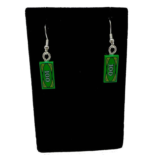  LEGO Earrings Dollar Bill Design Authentic Parts -  ToylandEU™