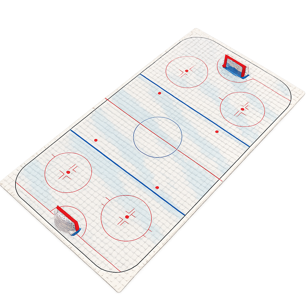 LEGO Hockey Rink | Printed Regulation Baseplates | Toylandeu™