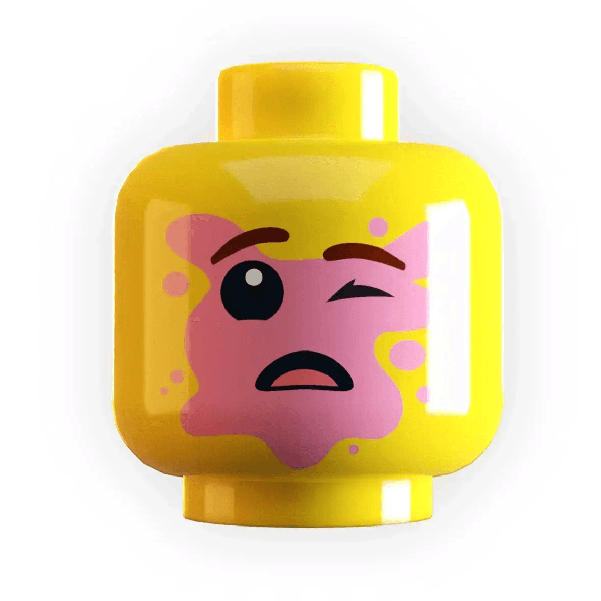  LEGO Minifig Head Custom Boy With Popped Bubble Gum -  ToylandEU™