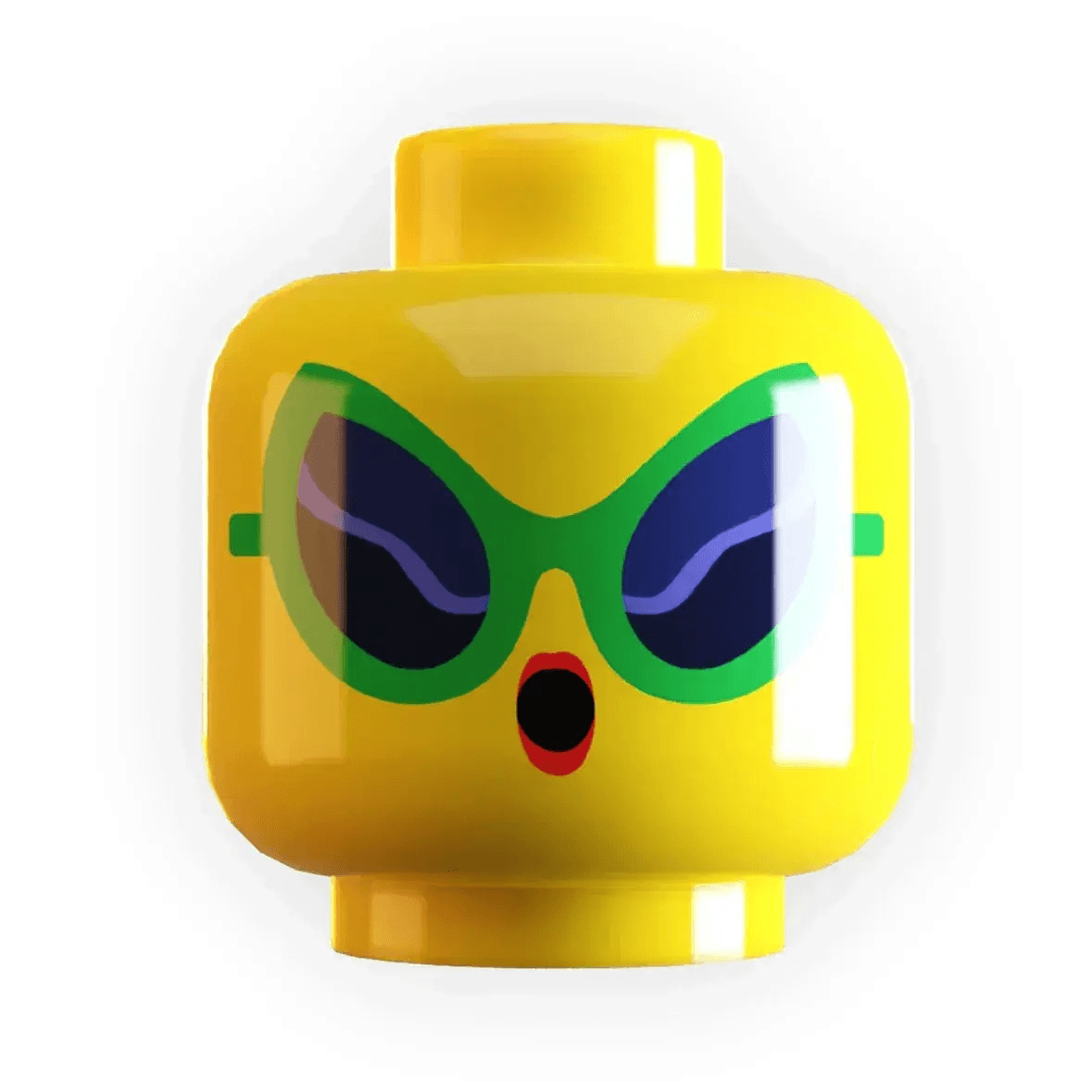  LEGO Minifig Head Custom Print Retro Alien Sunglasses -  ToylandEU™