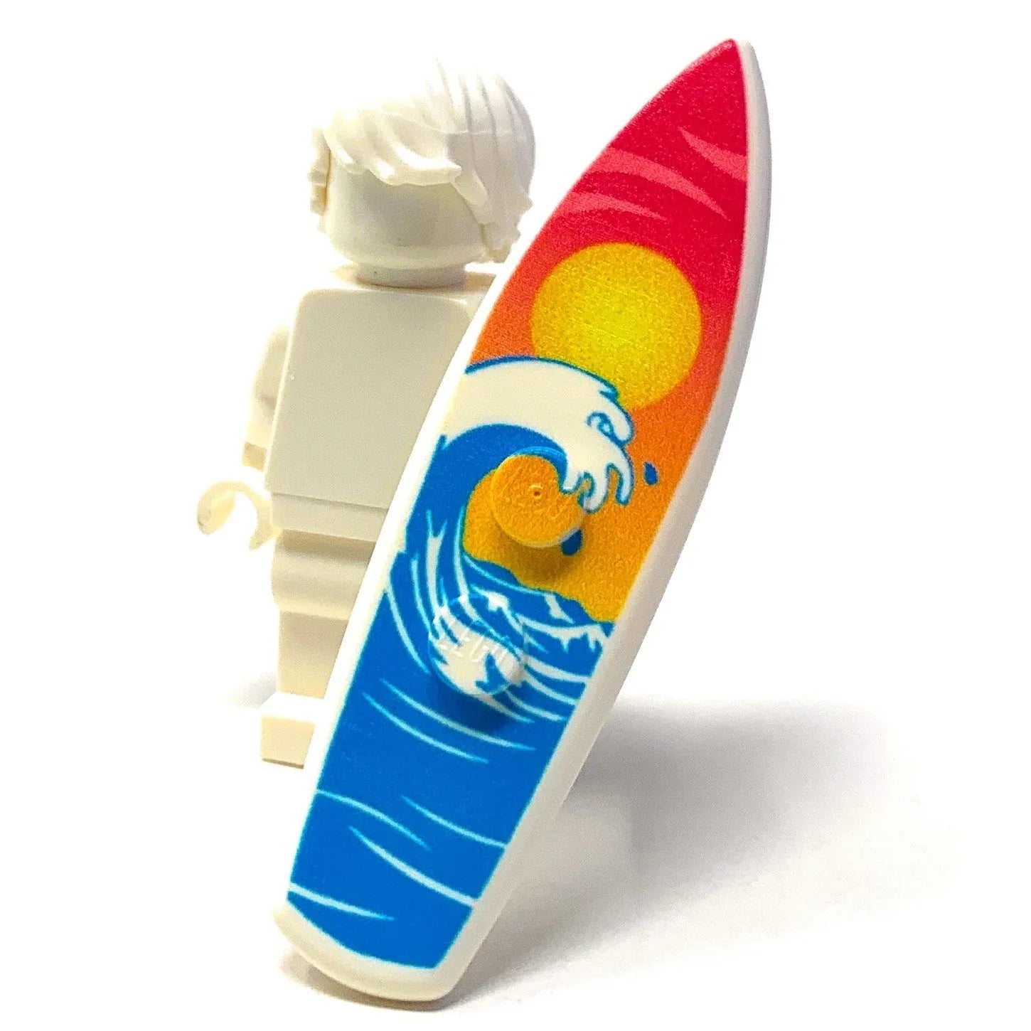 LEGO Surfboard With Authentic Printed Sunset Wave Design - ToylandEU