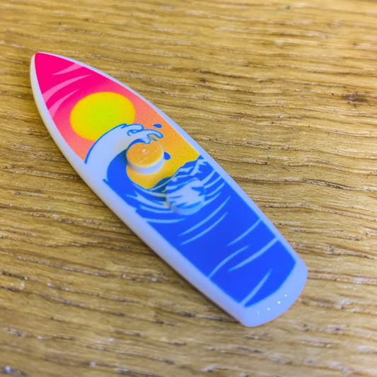 LEGO Surfboard With Authentic Printed Sunset Wave Design - ToylandEU
