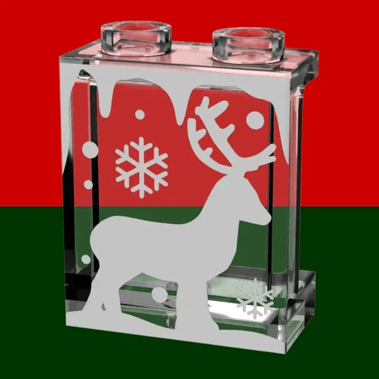  LEGO Winter Village 1x2x2 Window Panel Reindeer Print Custom -  ToylandEU™