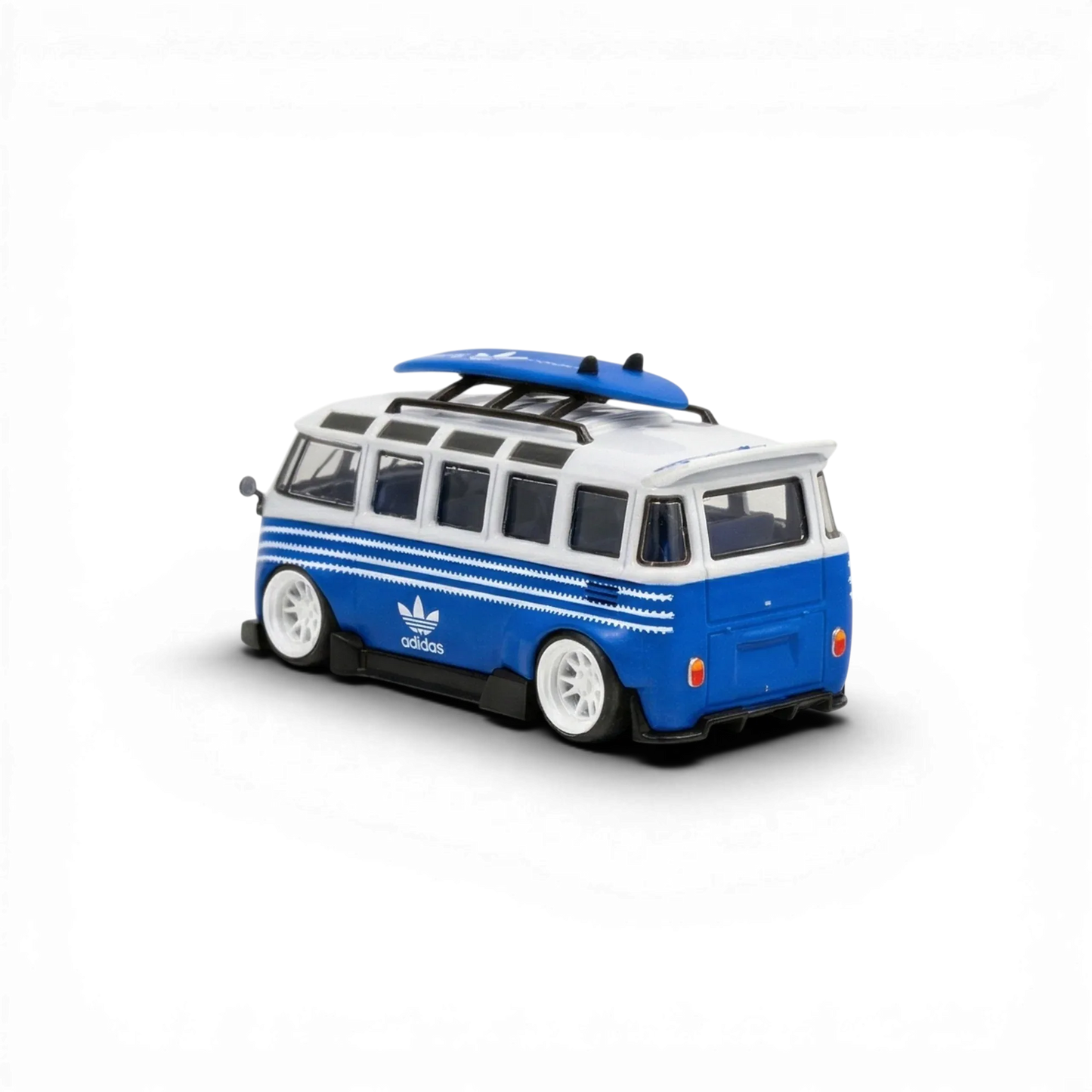 LF Model Volkswagen T1 Kombi with Surfboards Blue/White 1:64 - ToylandEU
