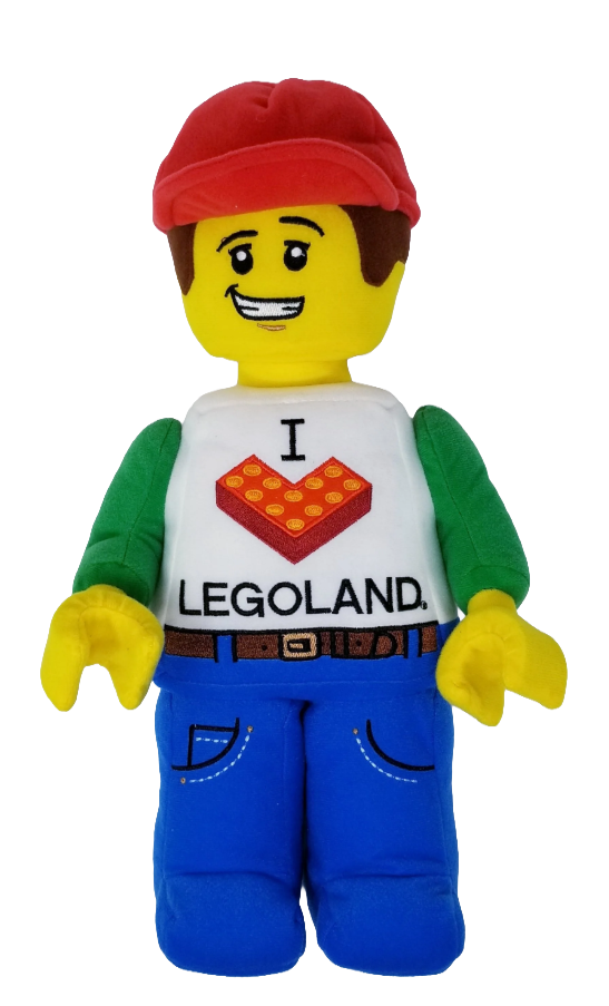 LEGOLAND® Boy Minifigure Plush Toy | 12 Inch Tall | Embroidered Details