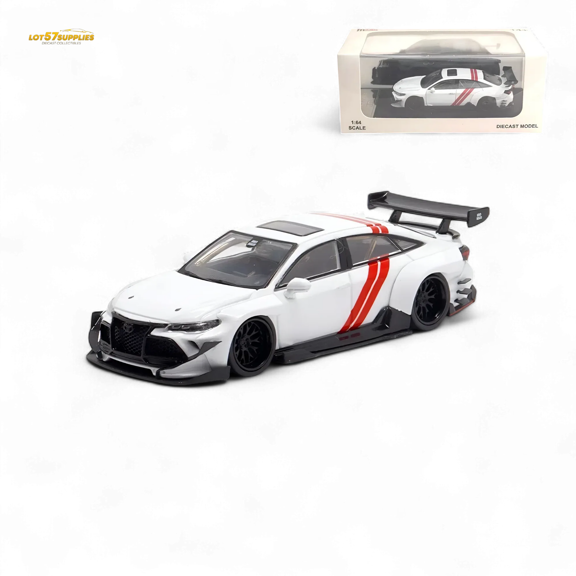 LMF Toyota Avalon Modified Concept - White Livery 1:64 - ToylandEU