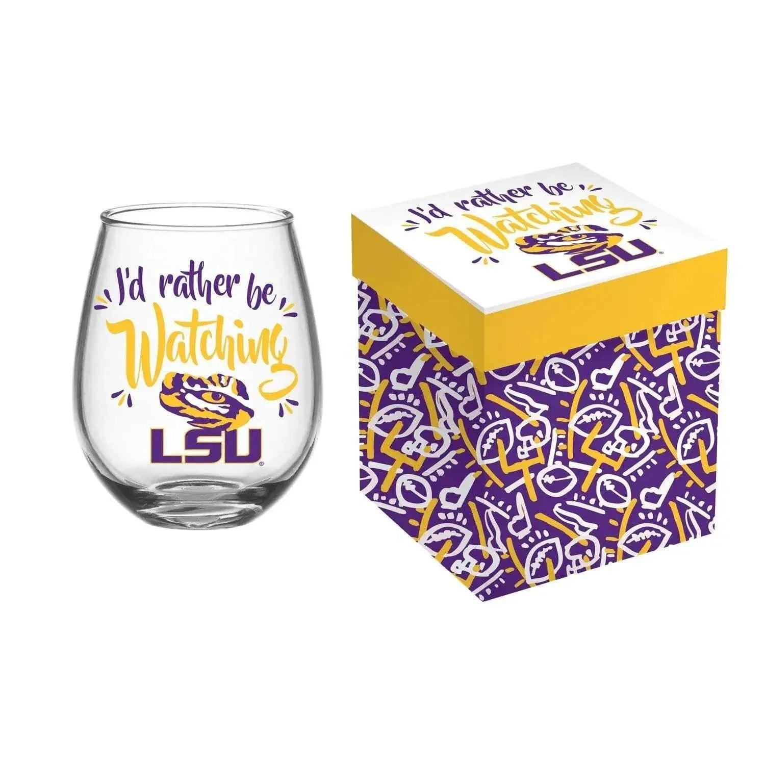  LSU Tigers 17oz Stemless Wine Glass With Gift Box Included -  ToylandEU™