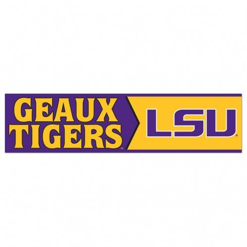 LSU Tigers 3x12 Bumper Strip Decal Officially Licensed - ToylandEU