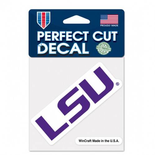 LSU Tigers 4x4 Perfect Cut Color Decal Outdoor Vinyl - ToylandEU