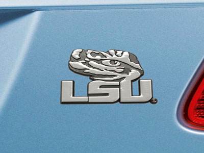 LSU Tigers Auto Emblem Premium Metal Chrome Car Badge - ToylandEU