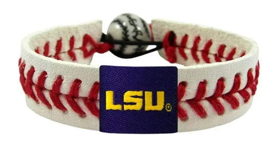  LSU Tigers Baseball Leather Bracelet With Ceramic Bead -  ToylandEU™