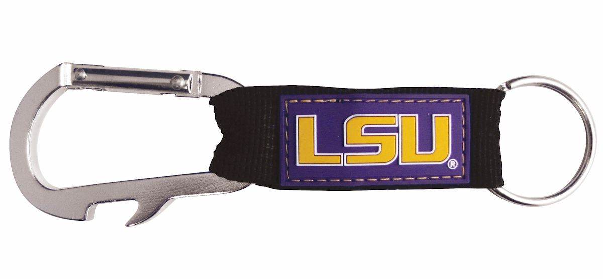 LSU Tigers Carabiner Keychain Bottle Opener Team Color - ToylandEU
