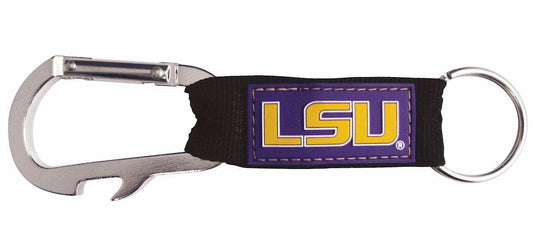 LSU Tigers Carabiner Keychain Bottle Opener Team Color - ToylandEU