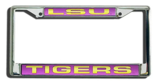  LSU Tigers Chrome License Plate Frame Laser Cut Insert -  ToylandEU™