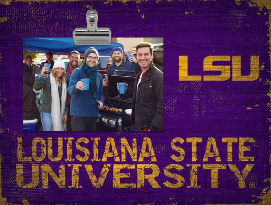 LSU Tigers Clip Frame 10x8 Wood Display for Tailgate - ToylandEU