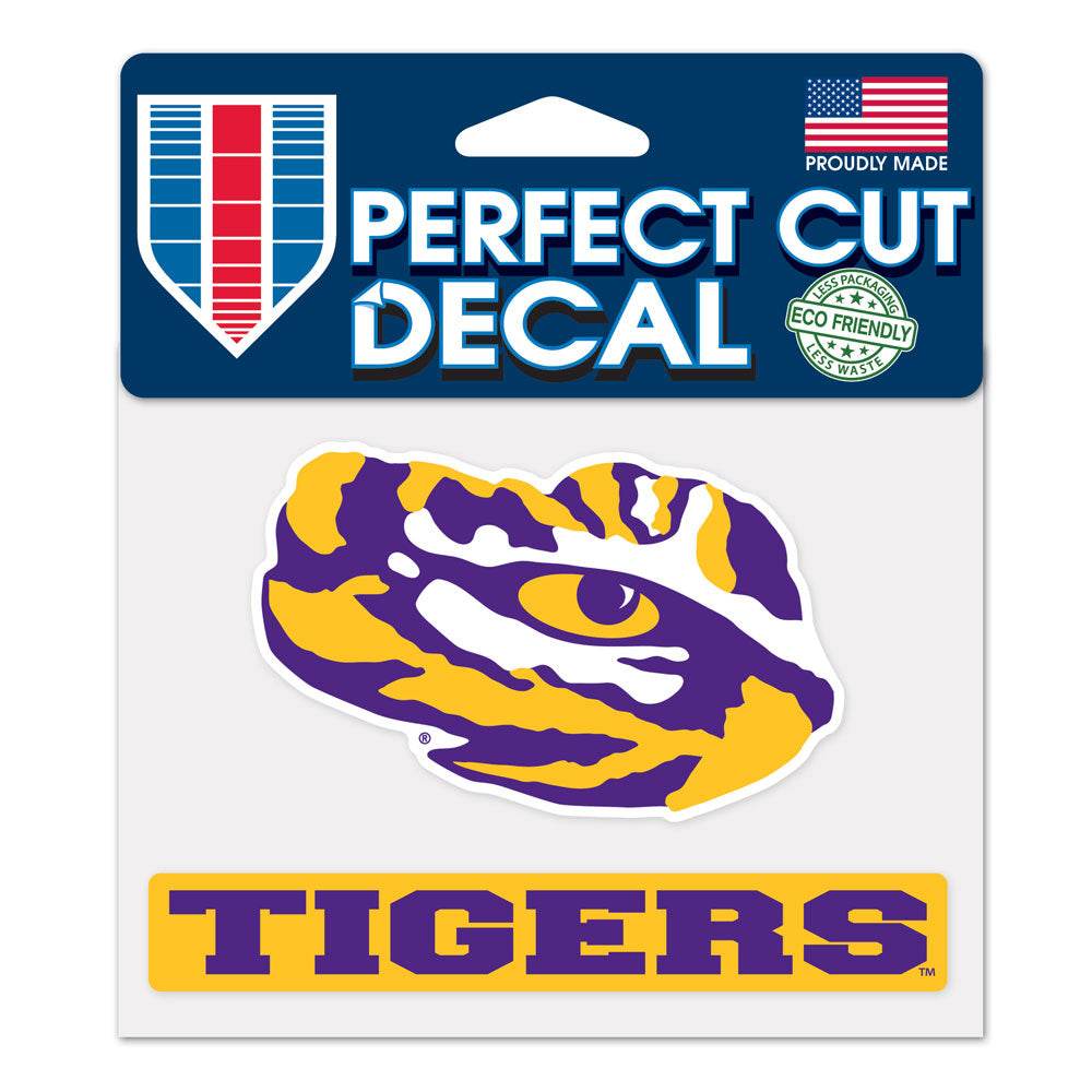 LSU Tigers Decal 4.5x5.75 Perfect Cut Color Special Order - ToylandEU