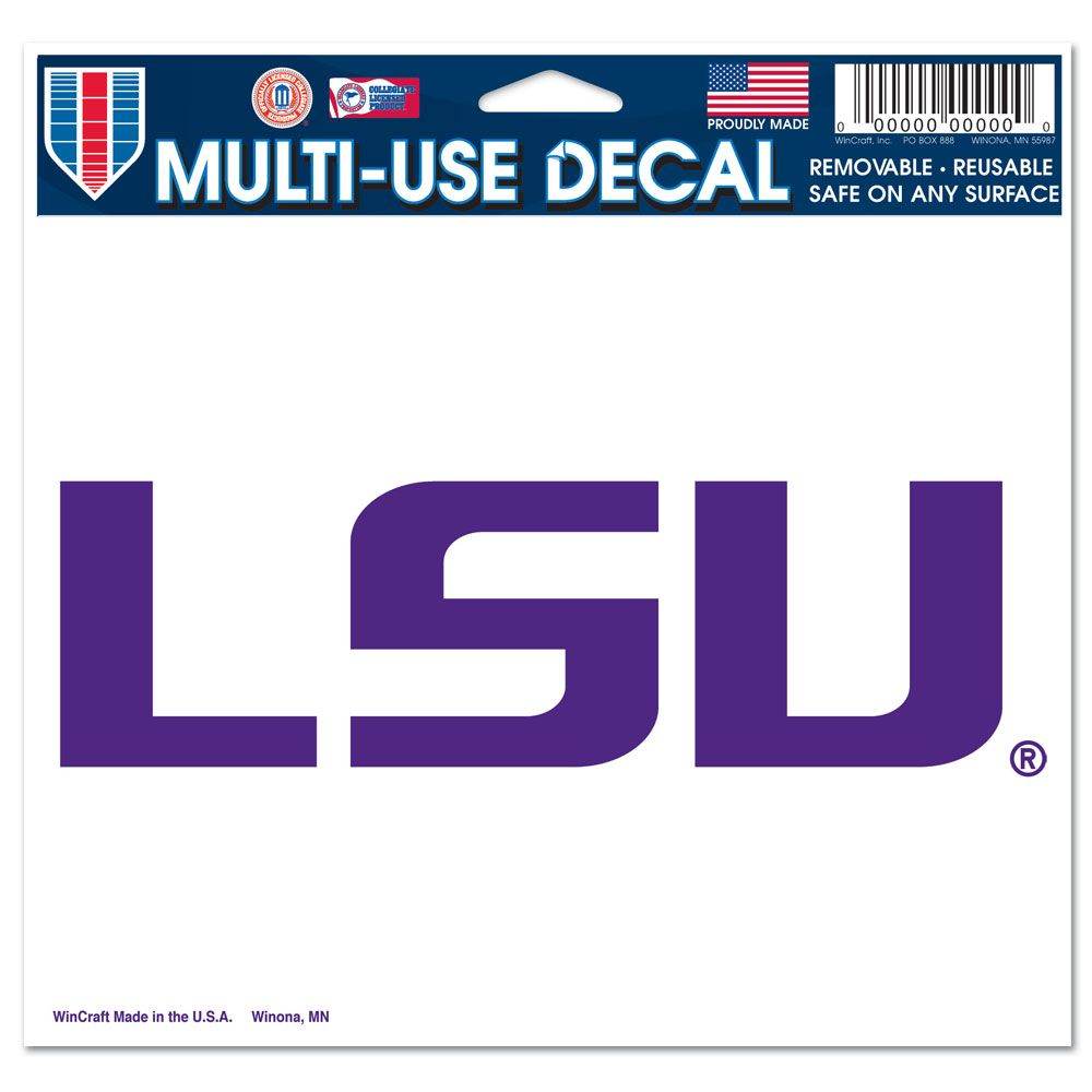 LSU Tigers Decal 5x6 Ultra Color - ToylandEU