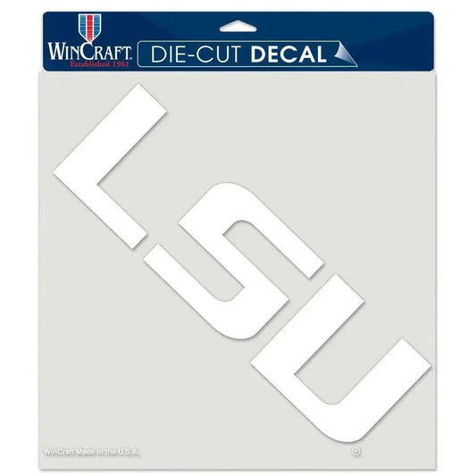  LSU Tigers Decal 8x8 Die Cut White -  ToylandEU™