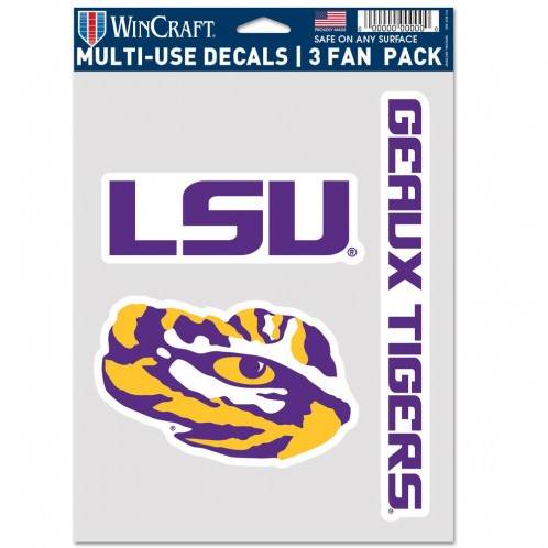 LSU Tigers Decal Pack Three Designs For Fans And Outdoors - ToylandEU