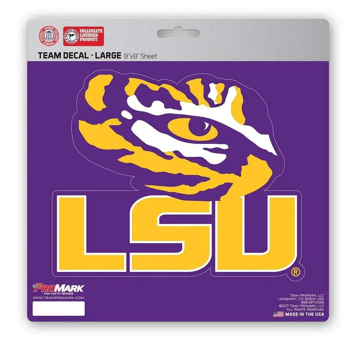  LSU Tigers Die Cut Vinyl Decal 8x8 With UV Lamination -  ToylandEU™