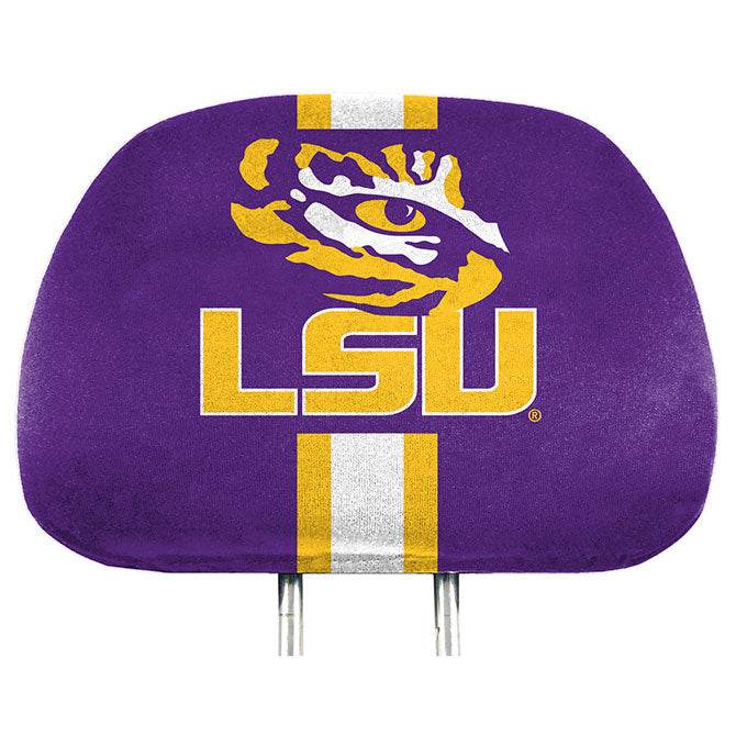 LSU Tigers Headrest Covers Full Printed Style Two Pack - ToylandEU