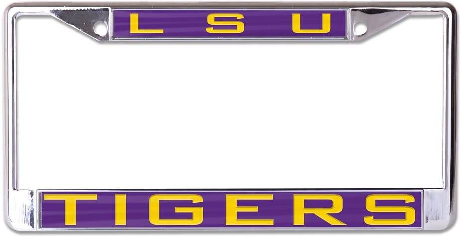 LSU Tigers Inlaid Style License Plate Frame Special Order - ToylandEU