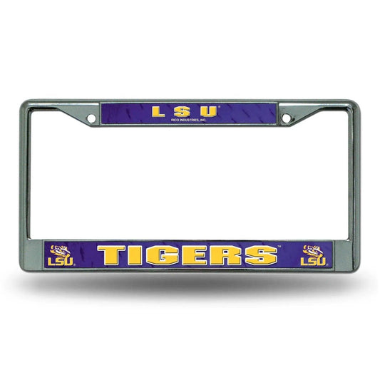  LSU Tigers License Plate Frame Chrome With Printed Insert -  ToylandEU™