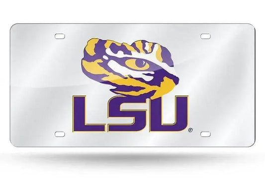  LSU Tigers License Plate Laser Cut Silver -  ToylandEU™