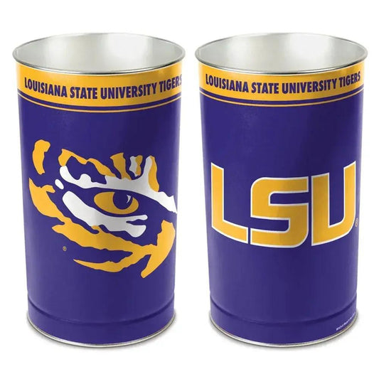  LSU Tigers Metal Wastebasket 15 Inch Team Sports Decor -  ToylandEU™