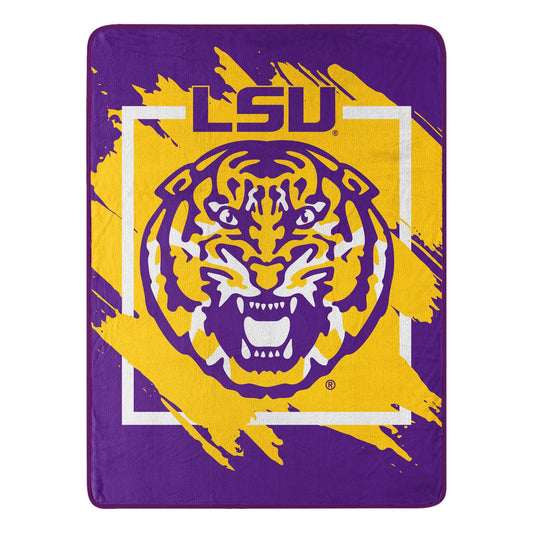 LSU Tigers Micro Raschel Blanket 46x60 Dimensional Design - ToylandEU