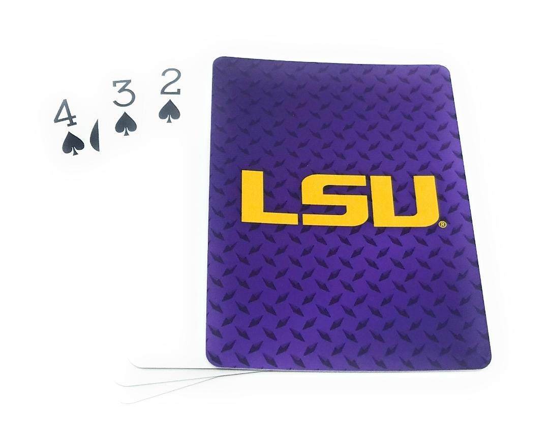 LSU Tigers Playing Cards Diamond Plate Officially Licensed - ToylandEU