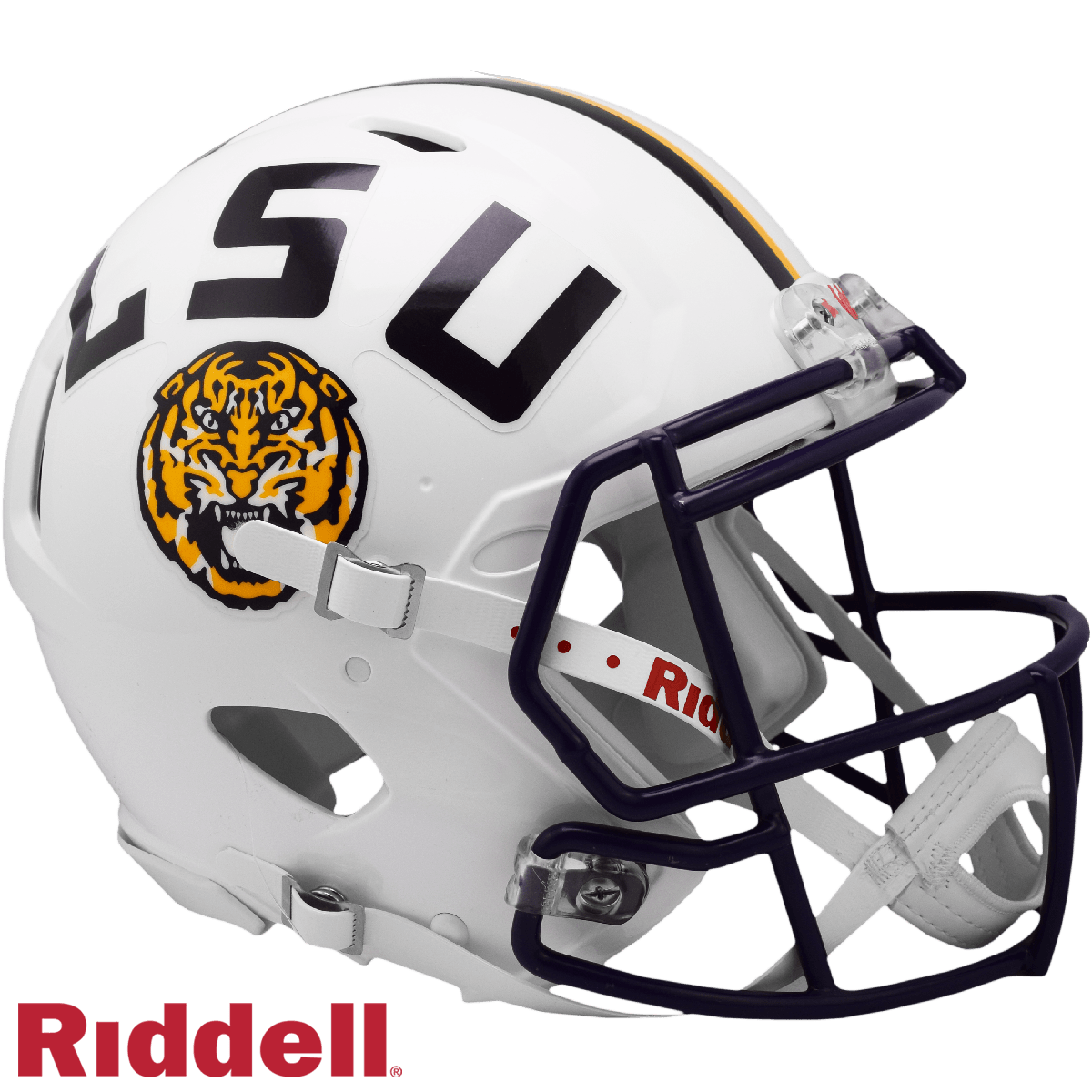 LSU Tigers Riddell Speed Authentic Helmet White Special - ToylandEU