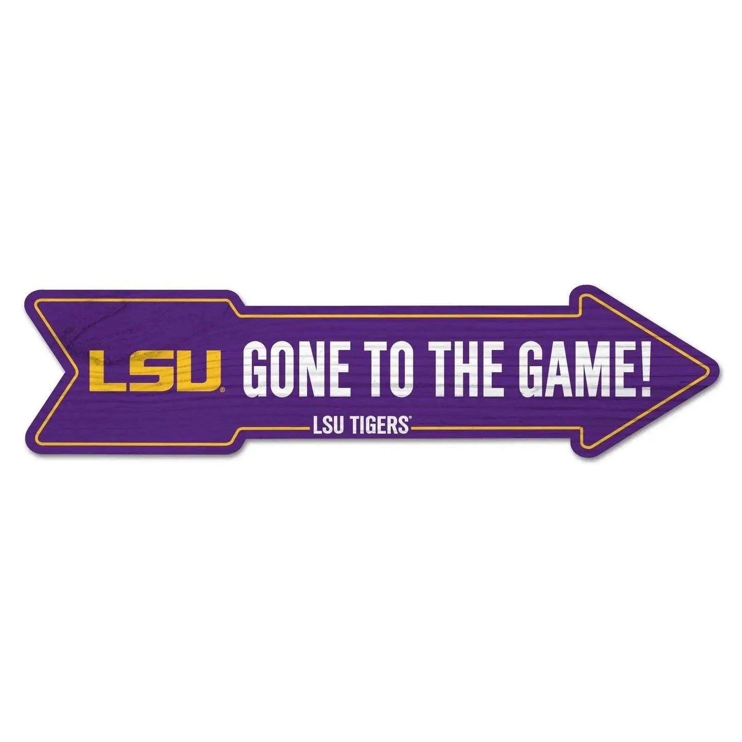  LSU Tigers Sign 6x24 Wood Arrow Outdoor Yard Decor -  ToylandEU™
