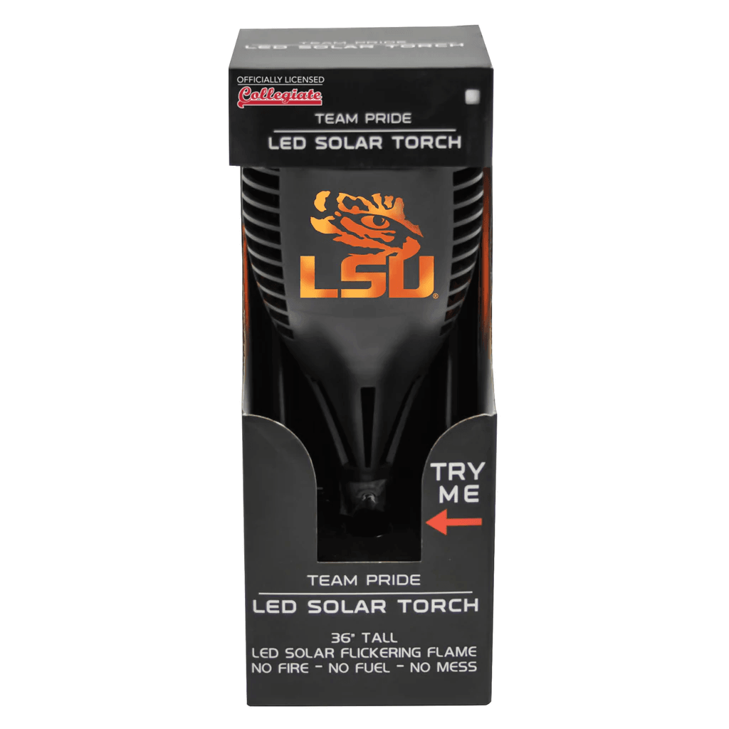 LSU Tigers Solar Torch LED Outdoor Yard Tailgate Light - ToylandEU