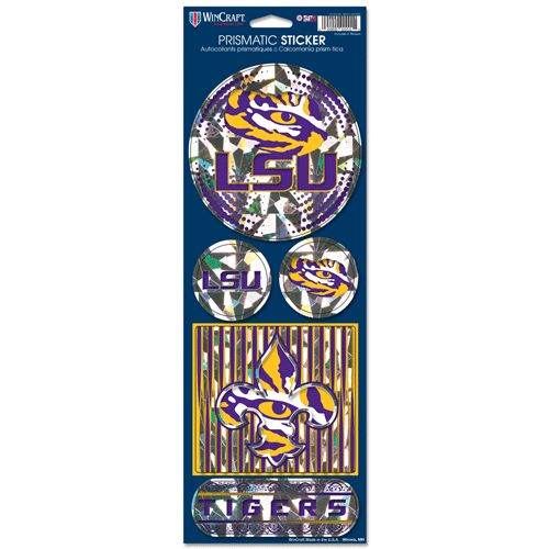 LSU Tigers Stickers Prismatic - Special Order - ToylandEU