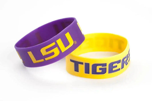  LSU Tigers Wide Bracelets 2 Pack Officially Licensed Aminco -  ToylandEU™