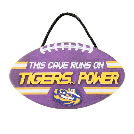  LSU Tigers Wood Football Sign Power Design Wall Decor -  ToylandEU™