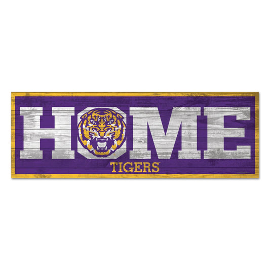 LSU Tigers Wood Sign 8x23 Home Decor Wall Art Indoor - ToylandEU