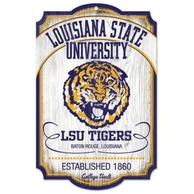  LSU Tigers Wood Sign - College Vault -  ToylandEU™