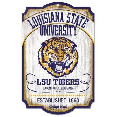  LSU Tigers Wood Sign - College Vault -  ToylandEU™