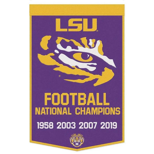  LSU Tigers Wool Banner 24x38 Dynasty Champ Design Football -  ToylandEU™