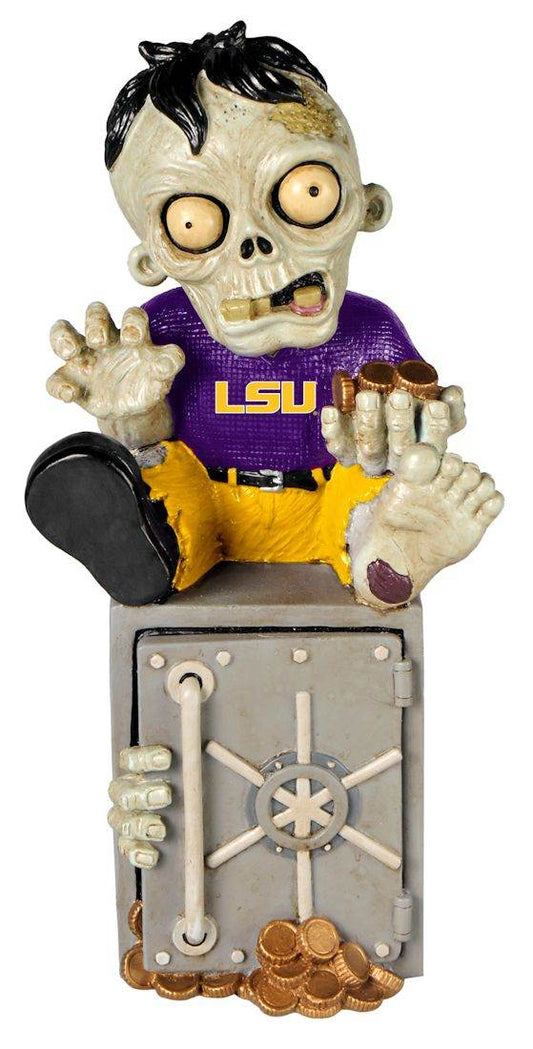 LSU Tigers Zombie Piggy Bank Figurine Resin Hand Painted - ToylandEU