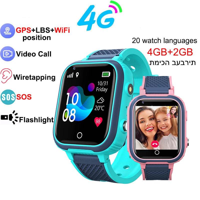 LT21 4G Smart Watch Kids GPS WIFI Video Call Waterproof - ToylandEU