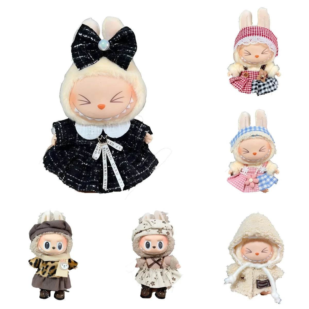 Labubu 17cm Fashion Doll Cute Plush Doll Clothes Set for Boys - ToylandEU