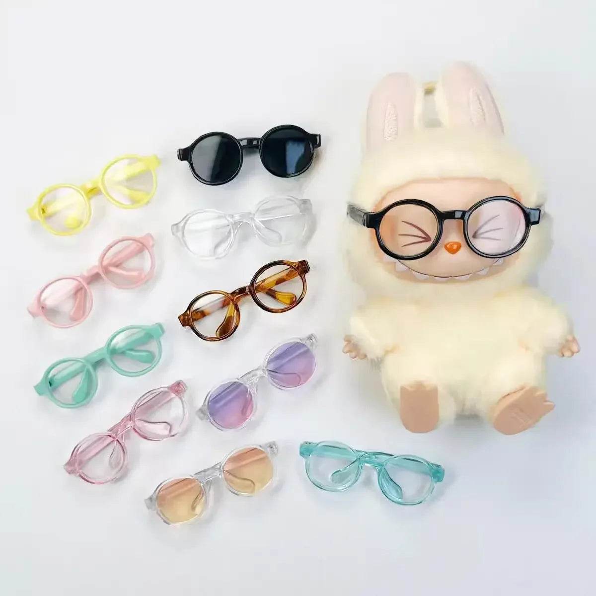 Labubu 6.5cm Transparent Plastic Glasses for BJD Dolls - ToylandEU