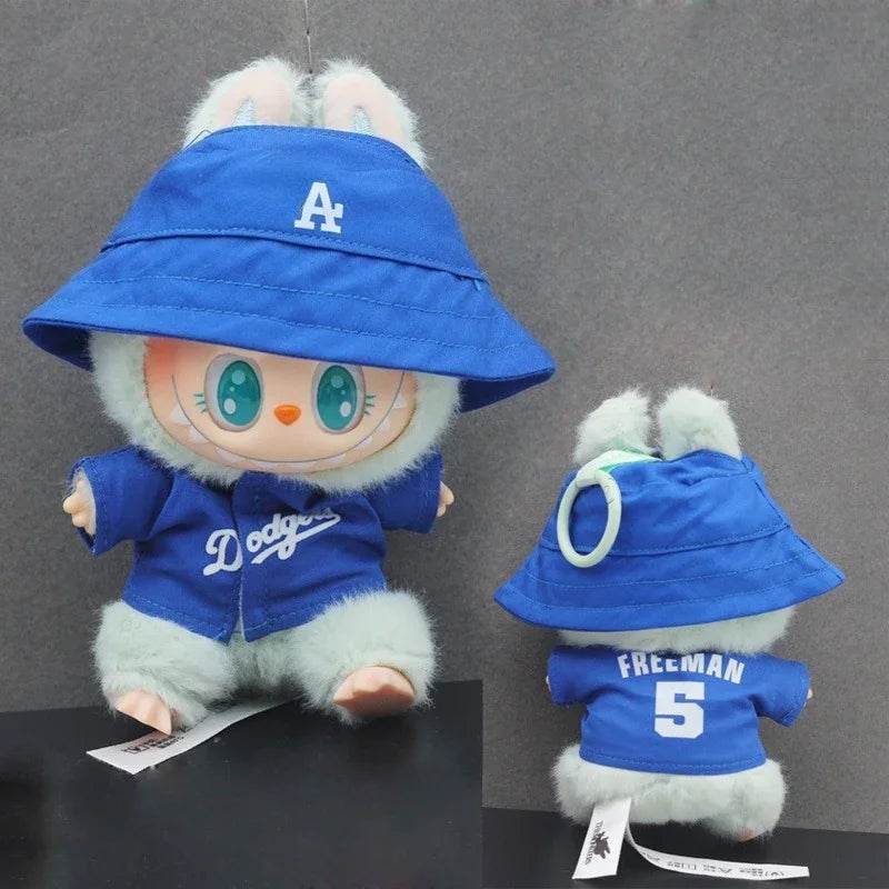 Labubu Doll Clothes 15/17cm Baseball Clothes For Kids - ToylandEU