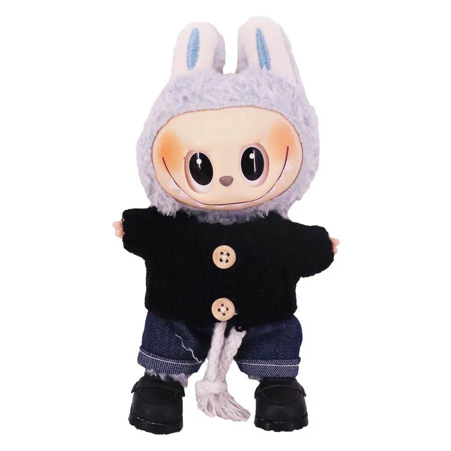 Labubu Doll Clothes Accessory Sweater Denim Shorts Set Dress Up - ToylandEU