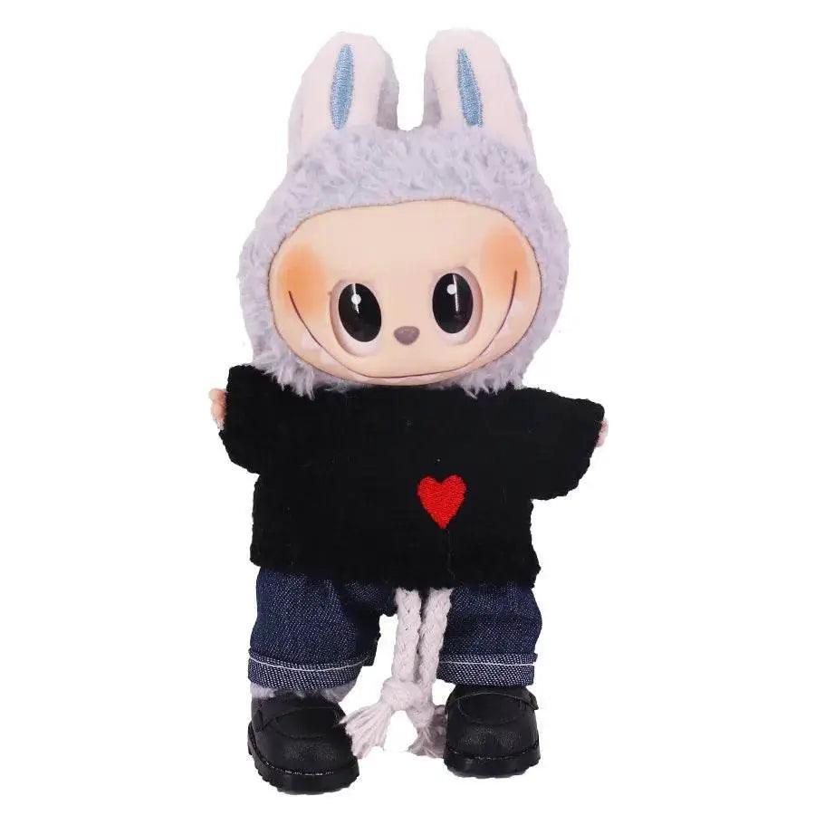  Labubu Doll Clothes Accessory Sweater and Denim Shorts Set -  ToylandEU™