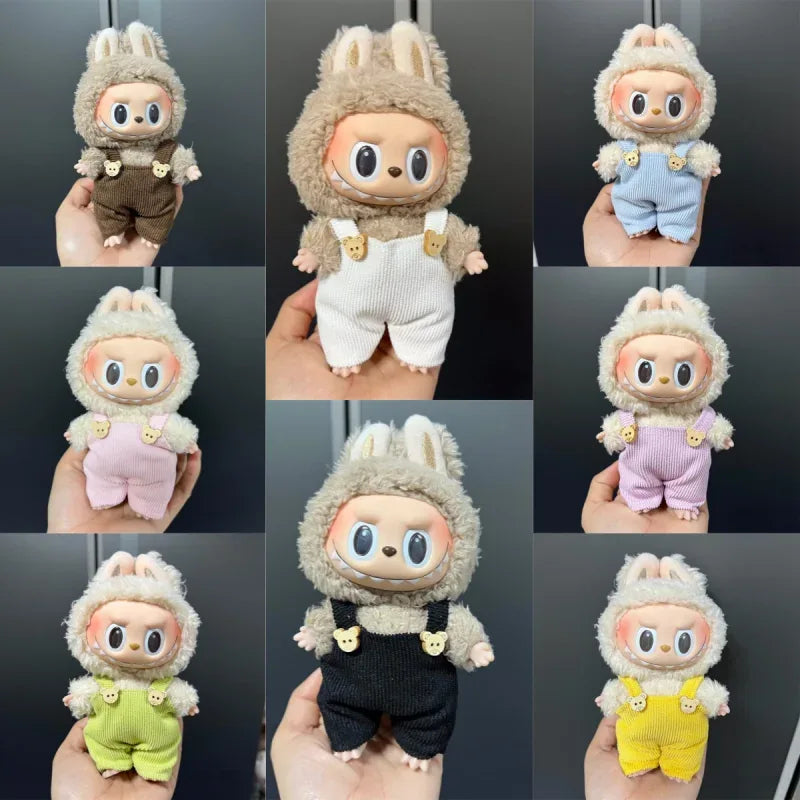 Labubu Doll Clothes Overalls Set For 17cm Kpop Style Doll - ToylandEU